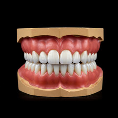 Obraz premium Artificial teeth close-up