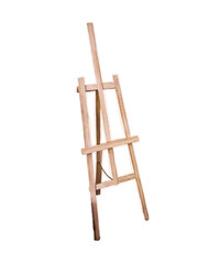 Trendy halftone collage of a easel cut out an of old newspaper. Isolated vector illustration colorful retro sticker with Bitmap and Dots texture. Vintage Pop art aesthetic, 80s - 90s vibe, nostalgic