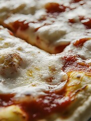 Pizza Slice Close-up Detail