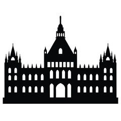 Fototapeta premium vector illustration of a building