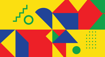 Abstract Geometric Shapes Vector Art - Modern Design Elements in EPS Vector