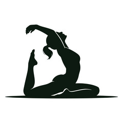 Dynamic Yoga Backbend Silhouette  Strength Balance and Flexibility