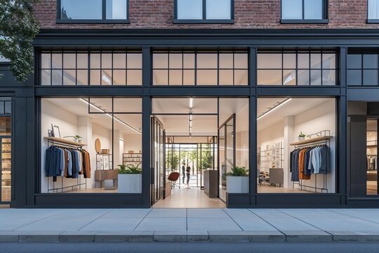 Stylish Versatile Retail Space Available for Sale or Lease Featuring Modern Storefront and Office Areas