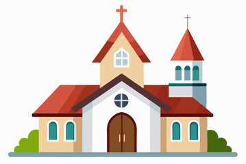 Fototapeta premium Church Shape Design Vector