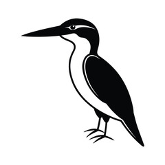 Fototapeta premium Silhouette of a Kingfisher
