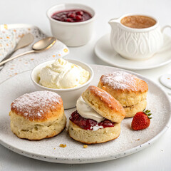 strawberry jam and coffee