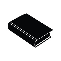 Silhouette of a Closed book