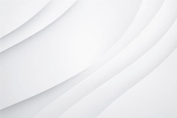 White abstract design with light waves and curved lines creates a smooth, artistic wallpaper texture