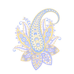 Floral Paisley vector pattern. Damask Isolated ornament