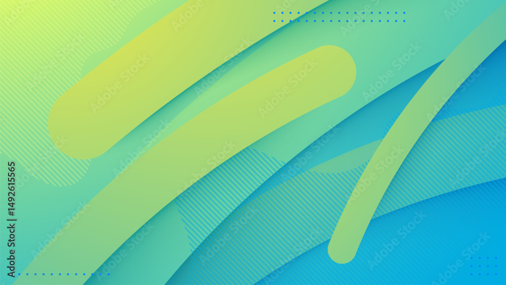 Wall mural abstract geometric background gradient circles shape composition design vector