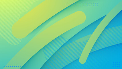 Abstract geometric background gradient circles shape composition design vector