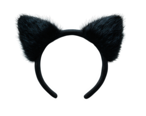 Fluffy cat ears headband designed for costumes and playful outfits, perfect for parties or themed events. This accessory adds fun touch to any look, enhancing creativity and joy