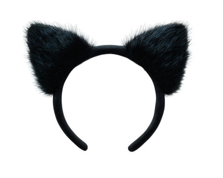 Fluffy cat ears headband designed for costumes and playful outfits, perfect for parties or themed events. This accessory adds fun touch to any look, enhancing creativity and joy