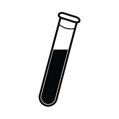 Silhouette of a Test tube