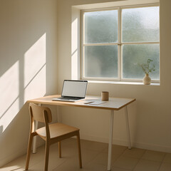 Fototapeta premium Home Office Workspace Sunlight