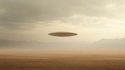 Ufo discovery event in mysterious landscape digital light abstract alien space encounter