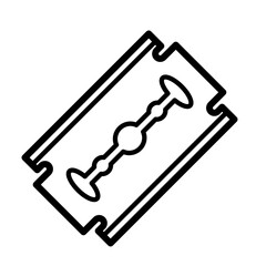 vintage razor blade – vector illustration