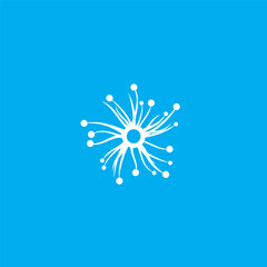 Neurons logo or icon design