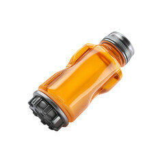 Amber Sports Drink Bottle with Metal Cap - 3D Render