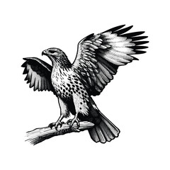 Sketch vector off a eagle