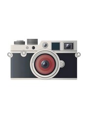 Fototapeta premium Vintage Camera: Retro Style Photography Equipment and Artistic Representation for Photo Enthusiasts and Photo Hobbyists