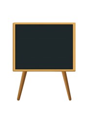 Educational Blackboard with Rustic Wooden Frame - Perfect Teaching Tool for Classroom Announcements and Creative Chalk Writing