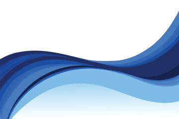 Abstract creative business flowing blue wave design