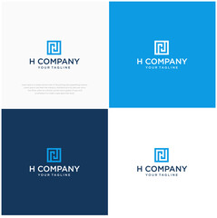 Obraz premium Letter H Logo Design – Professional Vector for Corporate Branding