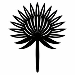 Black Salsify icon on white background