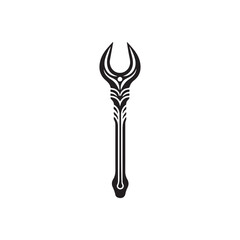 Wrench vector illustration, Perfect for use in industrial, workshop, engineering, construction or work equipment themed design projects