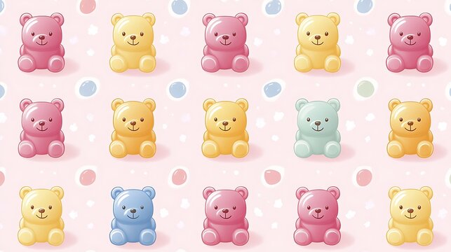 Cute teddy bears pattern