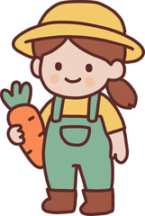 당근을 든 농부 소녀