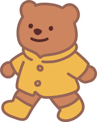 Bear in Yellow Raincoat