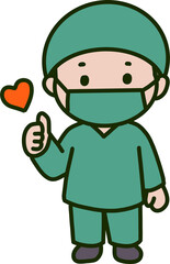 Male Surgeon Character