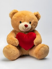 Obraz premium Adorable Teddy Bear Plush Toy: The Perfect Soft Toy Gift for Valentine's Day and Childhood Memories