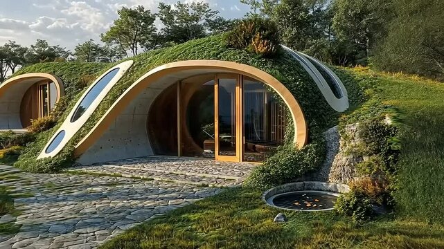 Eco-Friendly Earth-Sheltered Home Design