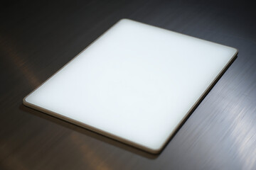 Fototapeta premium Illuminated Square Tablet Mockup