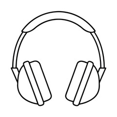 headphones isolated on white background