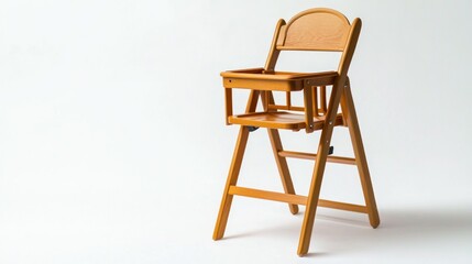 High chair for feeding isolated on white background