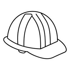 vector illustration of a helmet