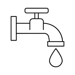 vector illustration of a faucet