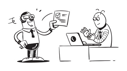 businessman in a small boat navigating near an iceberg symbolizing hidden risks and challenges beneath the surface in corporate strategy 51646891 5