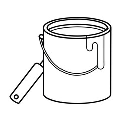 paint can vector illustration