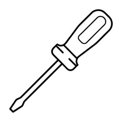 screwdriver isolated on white