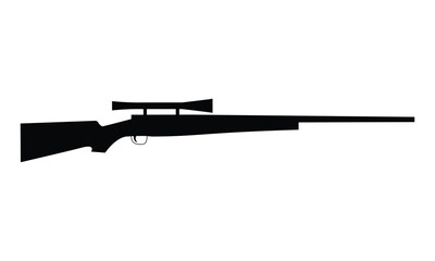 Old sniper rifle with scopes on it hunting rifles gun
