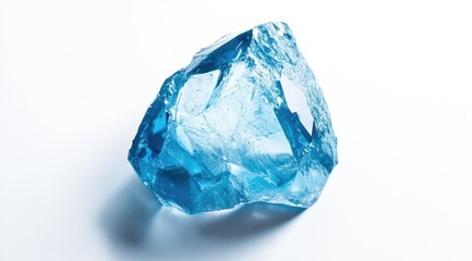 Raw, vibrant blue gemstone
