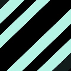 Abstract composition featuring diagonal mint green stripes on a black background. creating a modern and minimalistic aesthetic ideal for design projects