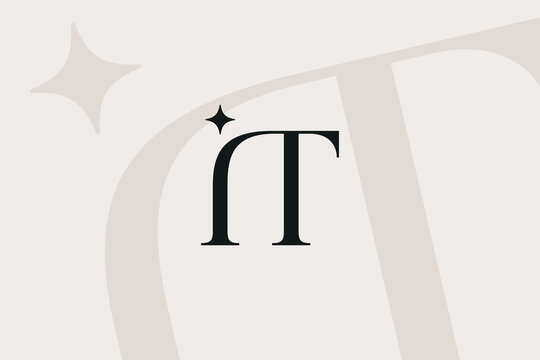 IT or TI letter logo icon design. Classic style luxury initials monogram. - Powered by Adobe