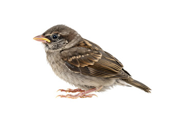 Isolated House Sparrow on transparent background