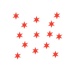 red star pattern background
